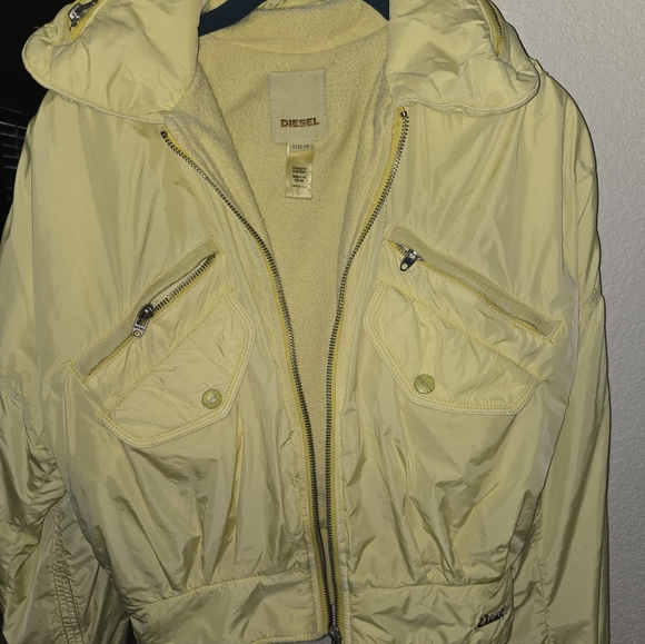 Diesel Women's Vibrant Yellow Bomber Jacket - Picture 3 of 11